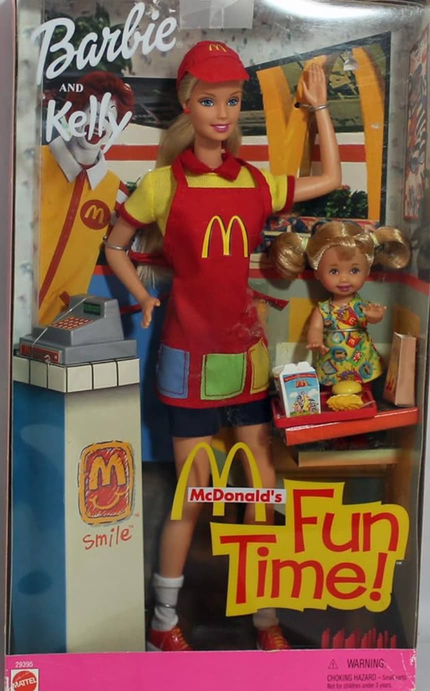 barbie mcdonalds - Barbie And Kelly M M 29395 Mattel E Smile McDonald's Fun Time! Awarning Choking HazardSeat Not for children under 3 years